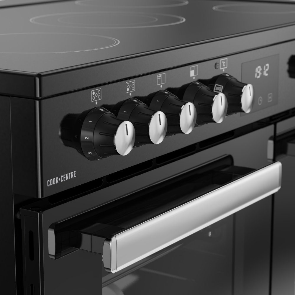 Belling Cookcentre 90E Ceramic Range Cooker 444411791 - BLACK Belling Cookcentre 90E Ceramic Range Cooker 444411791 - BLACK