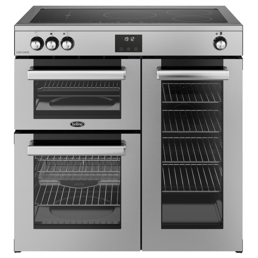 Belling Cookcentre 90EI Induction Range Cooker 444411796 - Stainless Steel