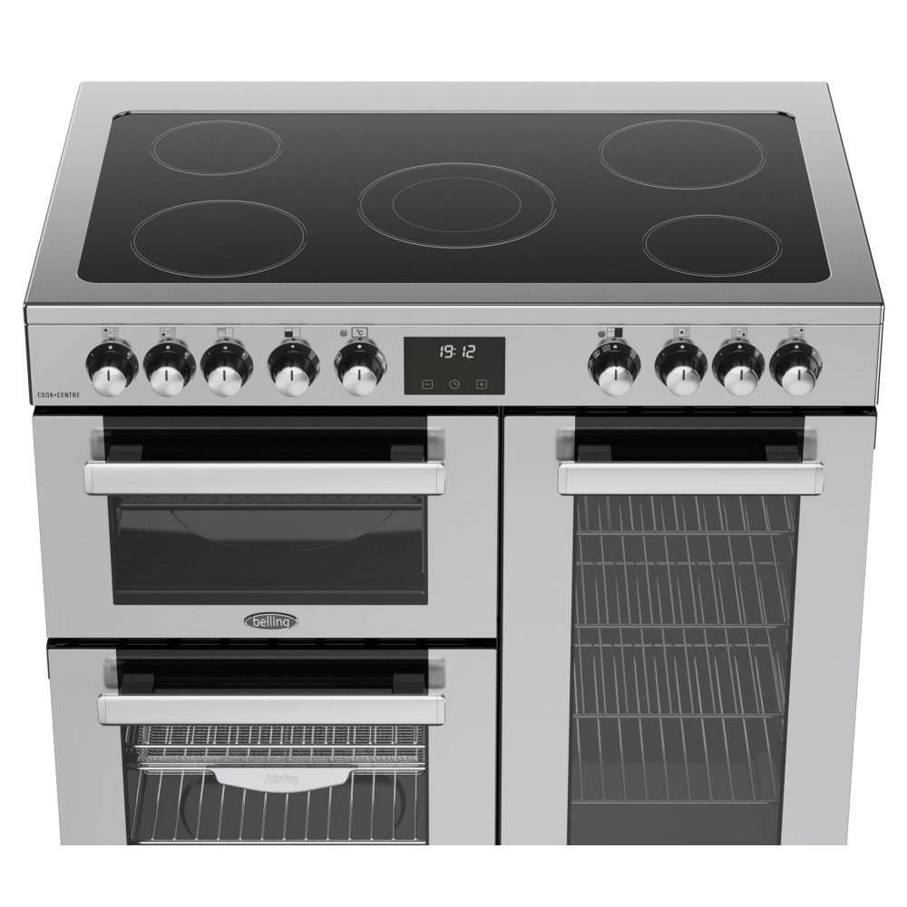 Belling Cookcentre 90E Ceramic Range Cooker 444411792 - STAINLESS STEEL Belling Cookcentre 90E Ceramic Range Cooker 444411792 - STAINLESS STEEL