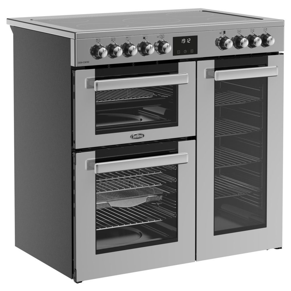 Belling Cookcentre 90E Ceramic Range Cooker 444411792 - STAINLESS STEEL Belling Cookcentre 90E Ceramic Range Cooker 444411792 - STAINLESS STEEL