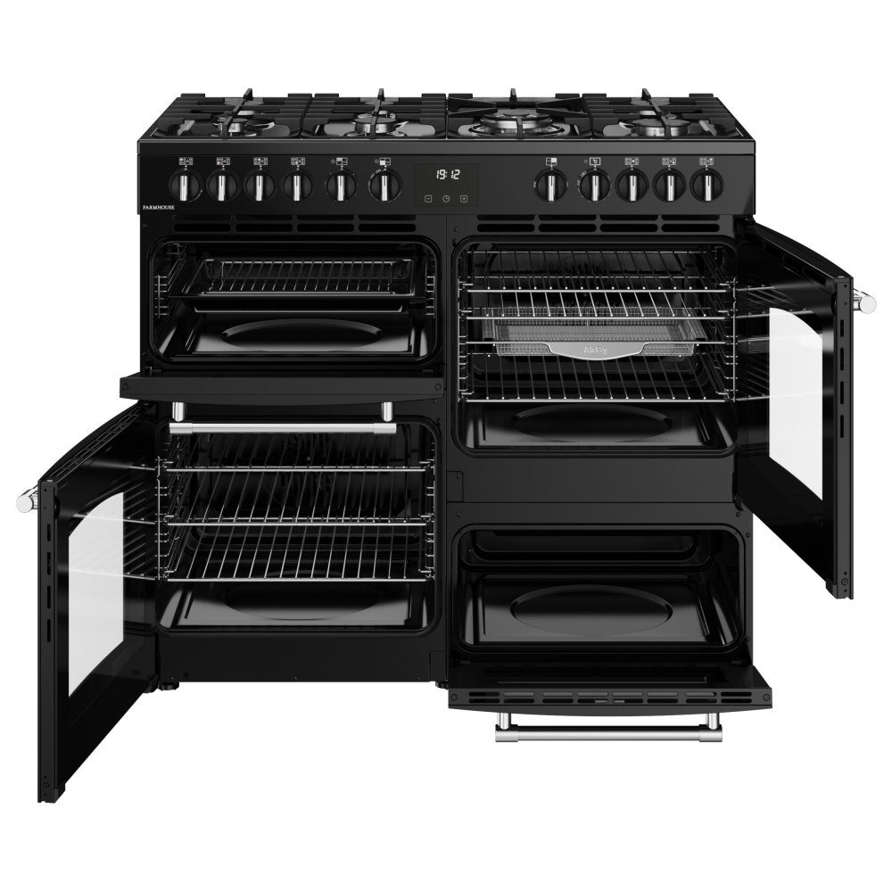 Belling 11829 100cm Dual Fuel Range Cooker BEL RCA FARMHOUSE 100DF BLK - BLACK Belling 11829 100cm Dual Fuel Range Cooker BEL RCA FARMHOUSE 100DF BLK - BLACK