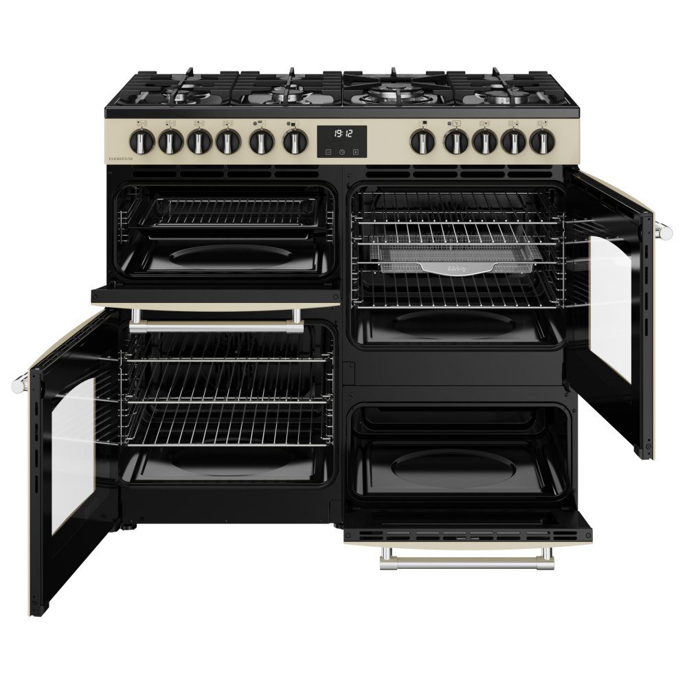 Belling 11830 100cm Dual Fuel Range Cooker BEL RCA FARMHOUSE 100DF CRM - CREAM Belling 11830 100cm Dual Fuel Range Cooker BEL RCA FARMHOUSE 100DF CRM - CREAM
