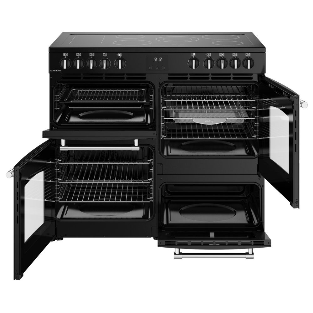Belling Farmhouse 100E Ceramic Range Cooker 444411826 - BLACK Belling Farmhouse 100E Ceramic Range Cooker 444411826 - BLACK
