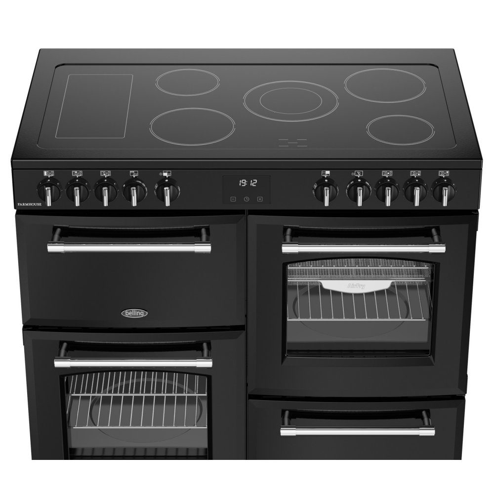 Belling Farmhouse 100E Ceramic Range Cooker 444411826 - BLACK Belling Farmhouse 100E Ceramic Range Cooker 444411826 - BLACK