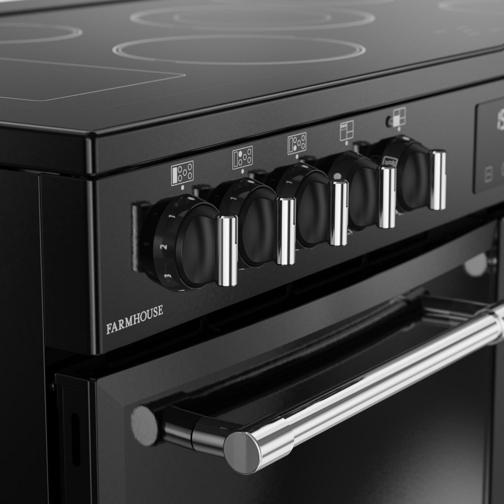Belling Farmhouse 100E Ceramic Range Cooker 444411826 - BLACK Belling Farmhouse 100E Ceramic Range Cooker 444411826 - BLACK
