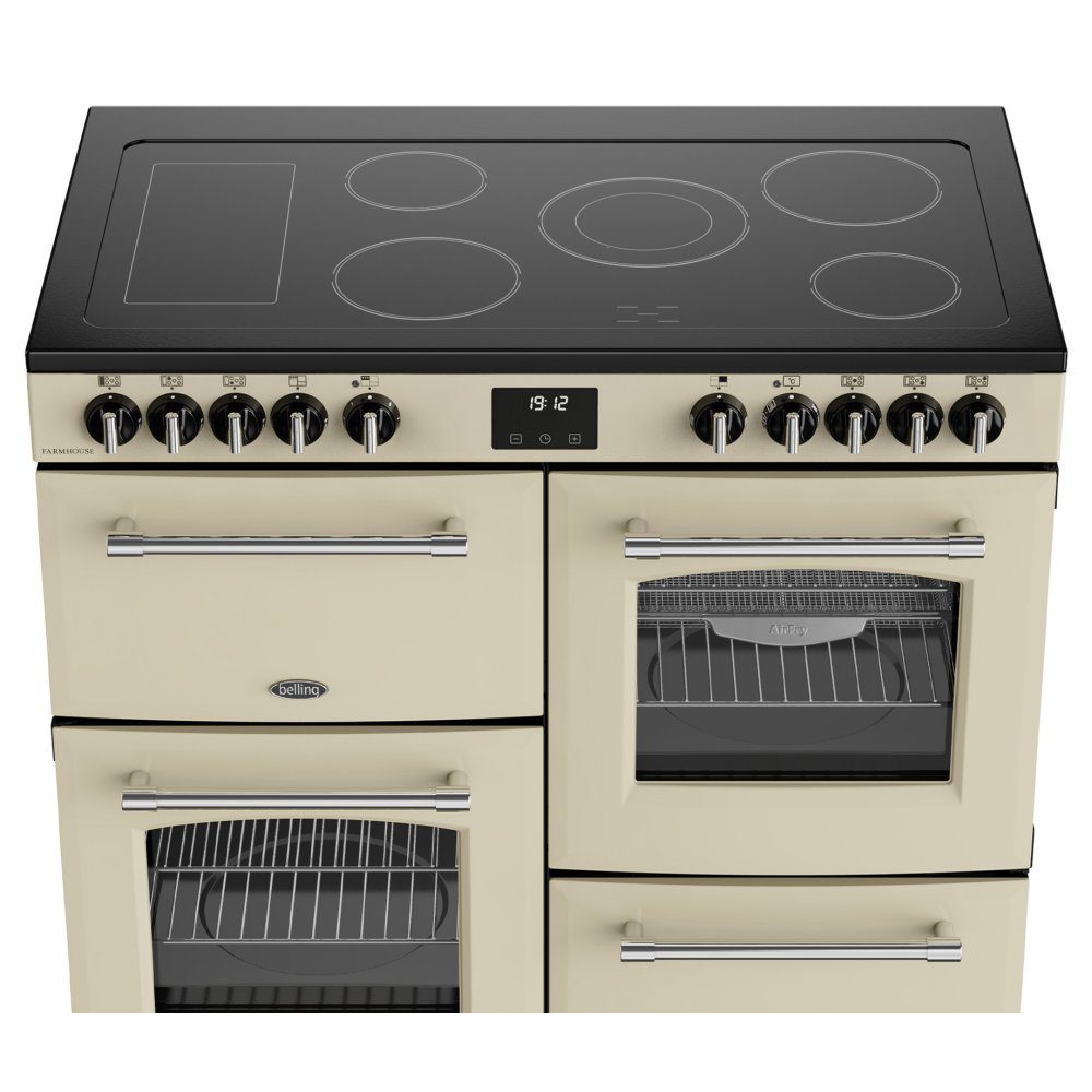 Belling Farmhouse 100E Ceramic Range Cooker 444411827 - Cream Belling Farmhouse 100E Ceramic Range Cooker 444411827 - Cream