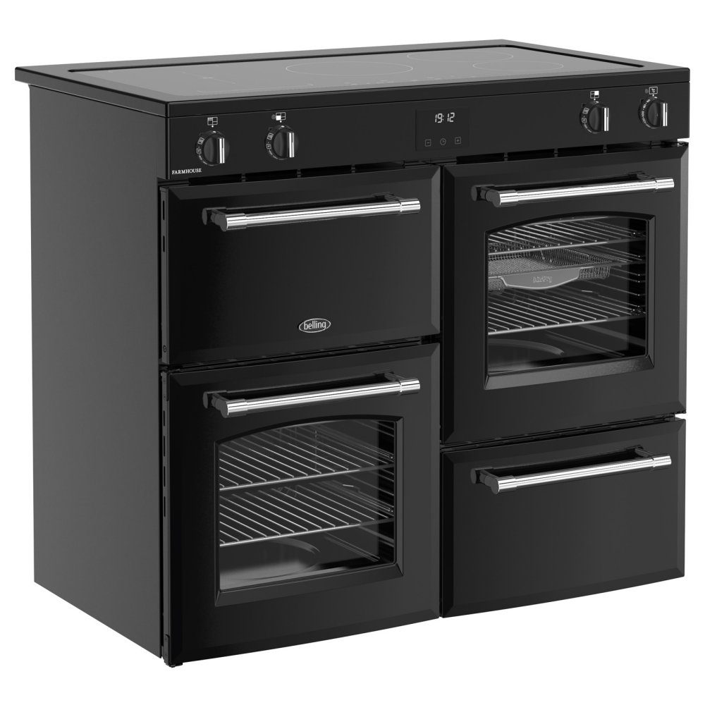 Belling Farmhouse 100EI Induction Range Cooker 444411832 - BLACK Belling Farmhouse 100EI Induction Range Cooker 444411832 - BLACK