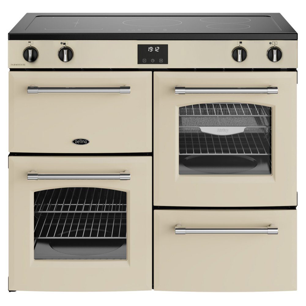Belling Farmhouse 100EI Induction Range Cooker 444411833 - Cream