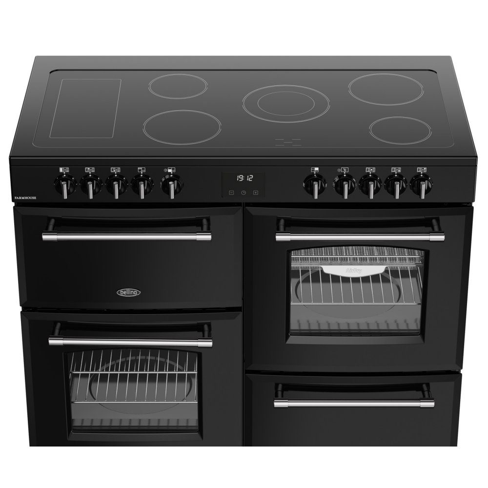 Belling Farmhouse 110E Ceramic Range Cooker 444411835 - BLACK Belling Farmhouse 110E Ceramic Range Cooker 444411835 - BLACK