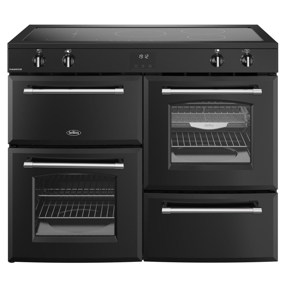 Belling Farmhouse 110EI Induction Range Cooker 444411841 - Black