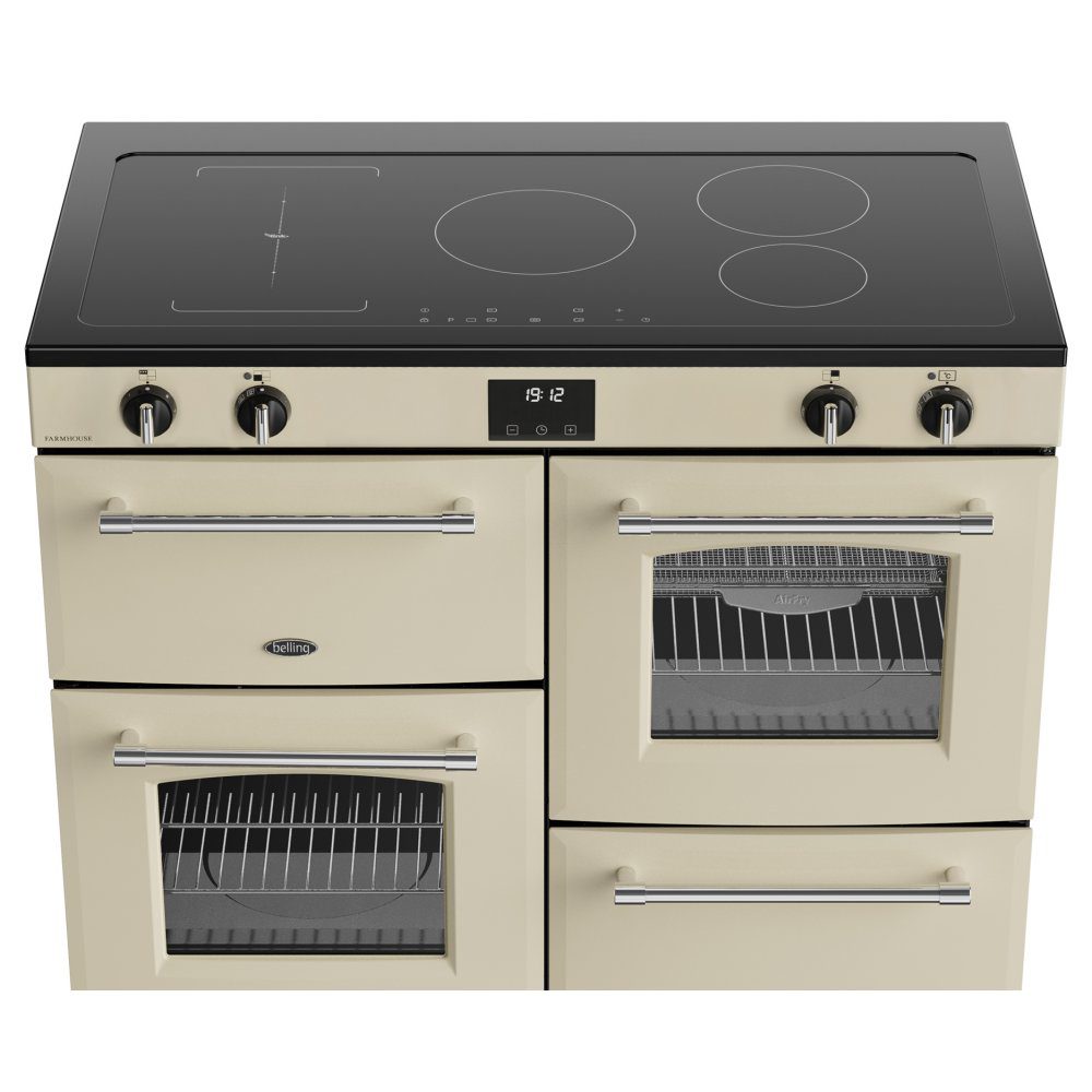 Belling Farmhouse 110EI Induction Range Cooker 444411842 - Cream Belling Farmhouse 110EI Induction Range Cooker 444411842 - Cream