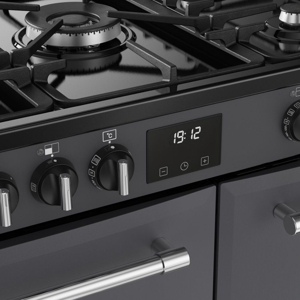 Belling Farmhouse 90DF Dual Fuel Range Cooker 444411819 - Anthracite Belling Farmhouse 90DF Dual Fuel Range Cooker 444411819 - Anthracite