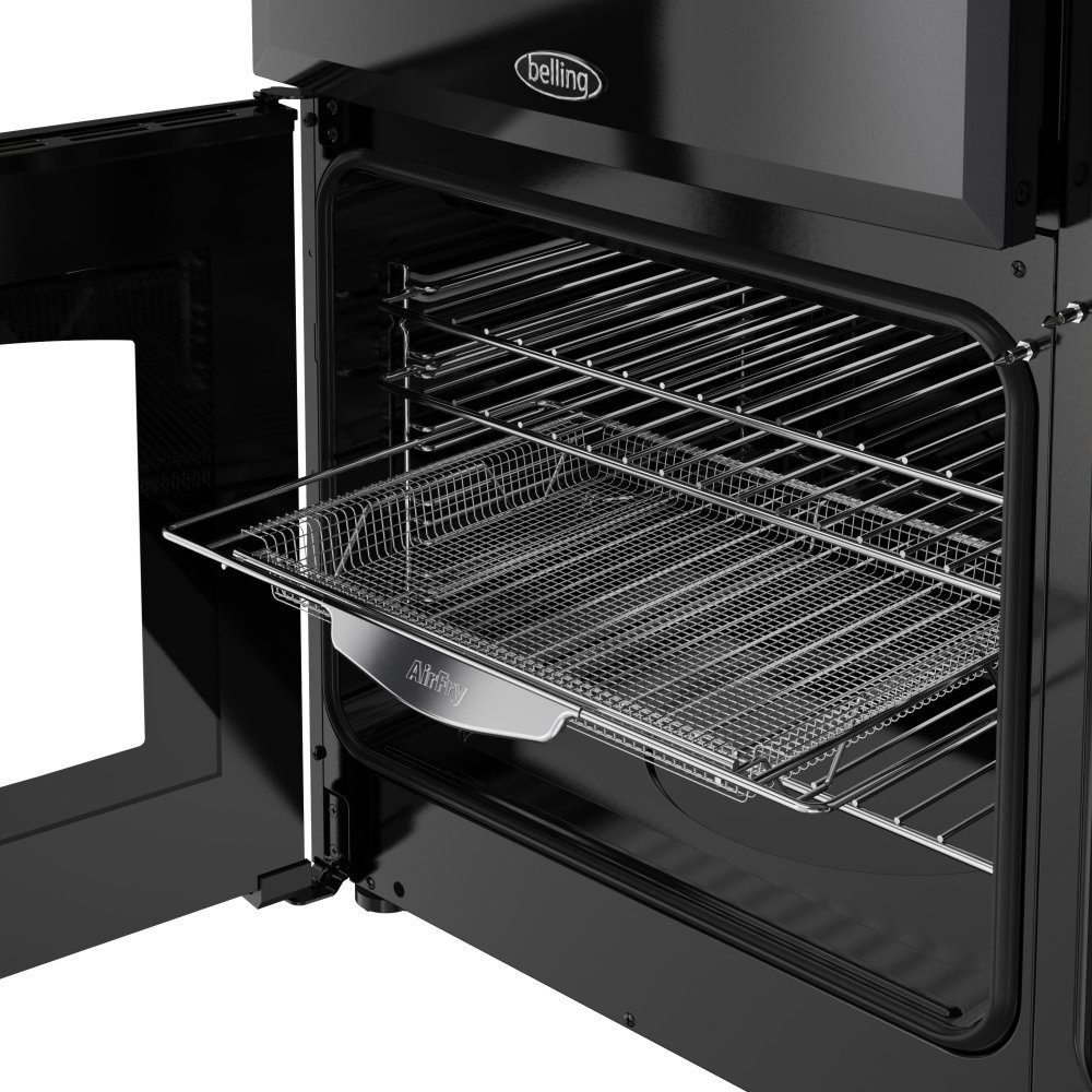 Belling Farmhouse 90DF Dual Fuel Range Cooker 444411820 - Black Belling Farmhouse 90DF Dual Fuel Range Cooker 444411820 - Black