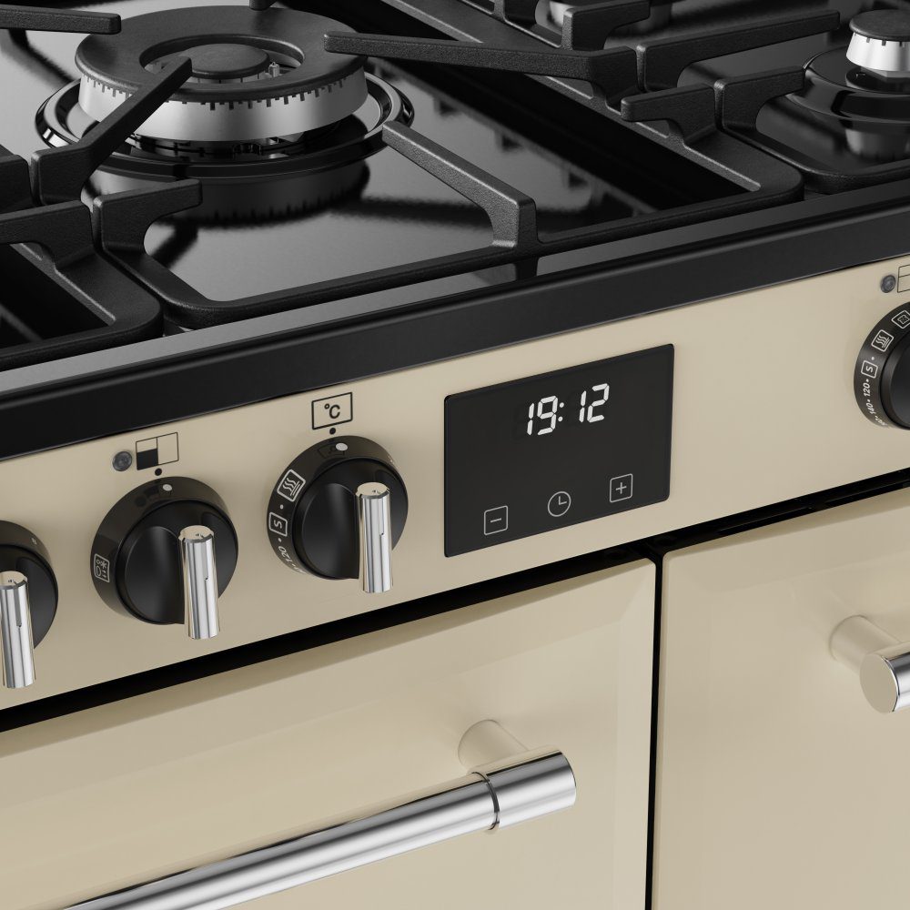 Belling Farmhouse 90DF Dual Fuel Range Cooker 444411821 - Cream Belling Farmhouse 90DF Dual Fuel Range Cooker 444411821 - Cream