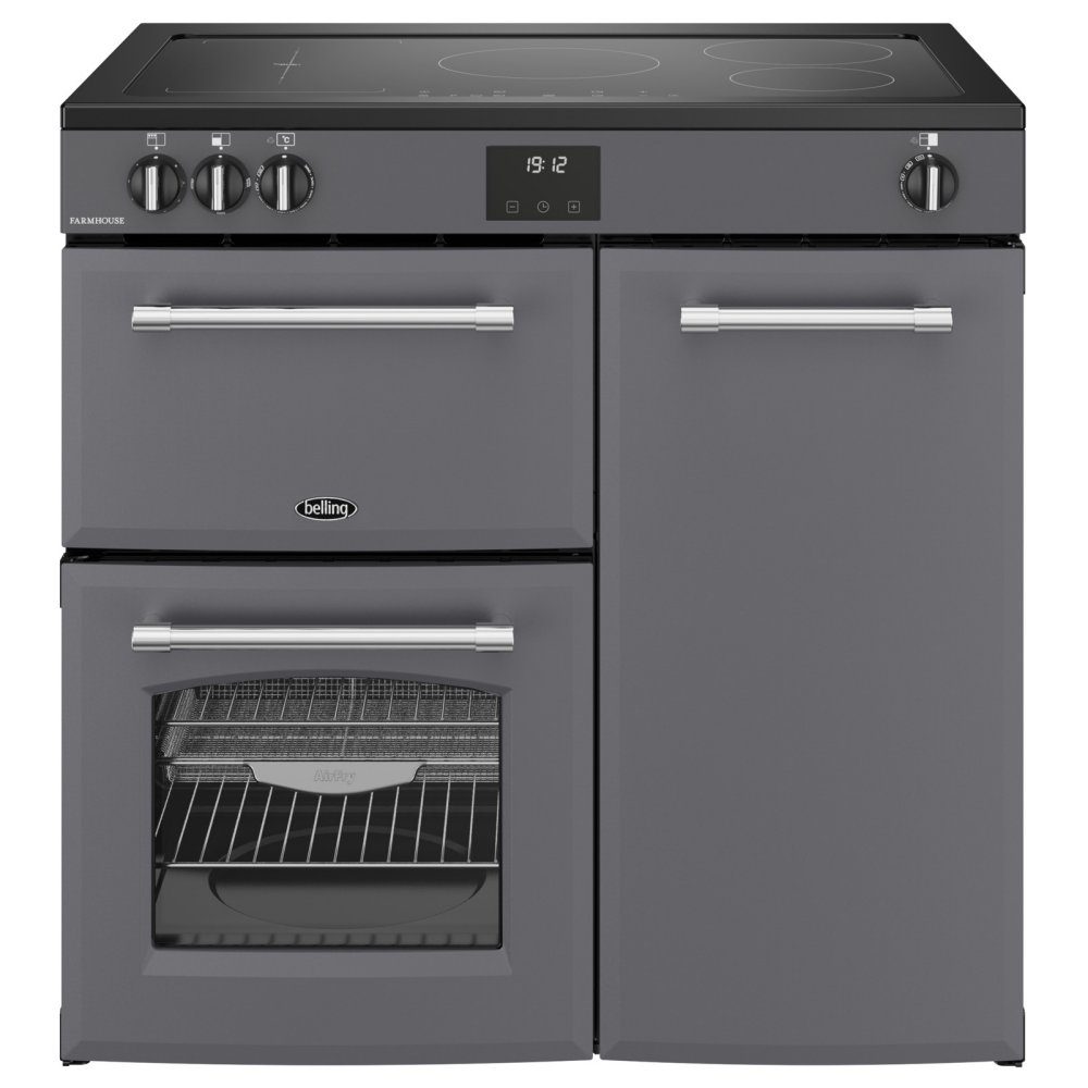 Belling Farmhouse 90EI Induction Range Cooker 444411822 - Anthracite