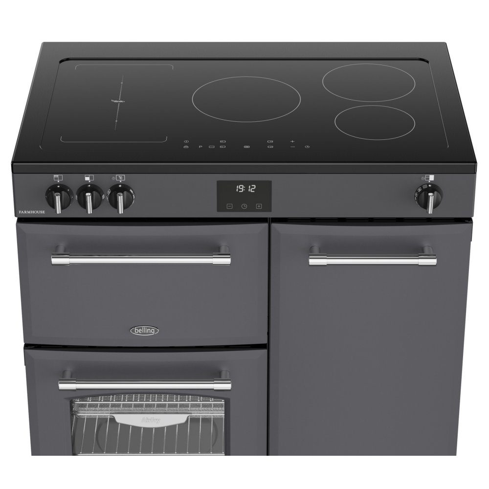 Belling Farmhouse 90EI Induction Range Cooker 444411822 - ANTHRACITE Belling Farmhouse 90EI Induction Range Cooker 444411822 - ANTHRACITE