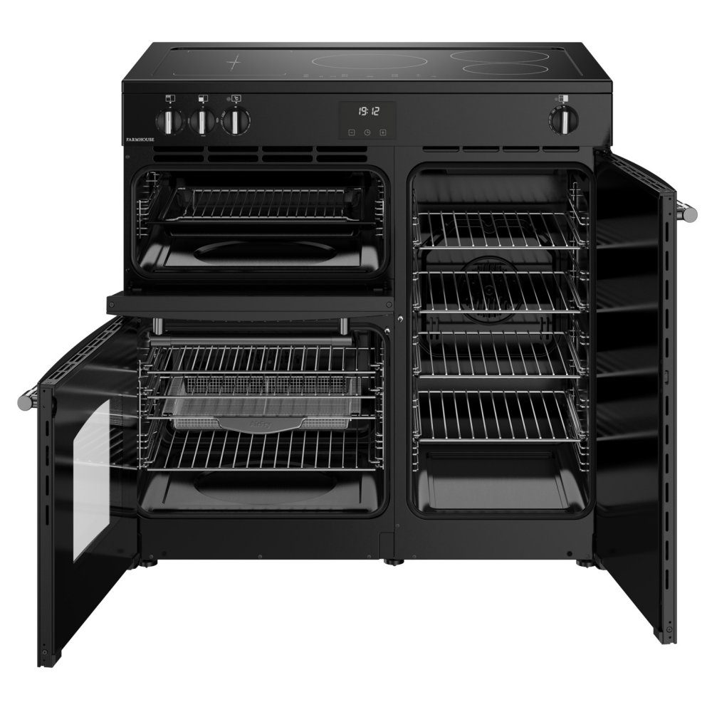 Belling Farmhouse 90EI Induction Range Cooker 444411823 - Black Belling Farmhouse 90EI Induction Range Cooker 444411823 - Black