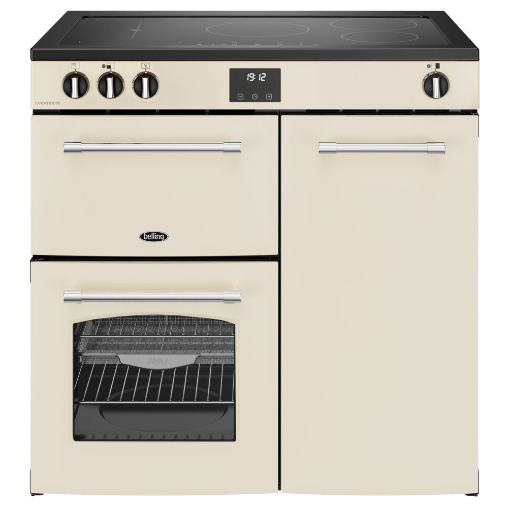 Belling Farmhouse 90EI Induction Range Cooker 444411824 - Cream