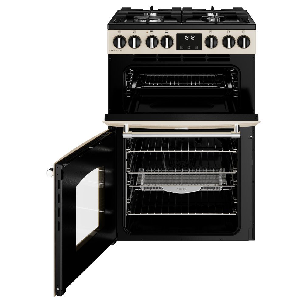 Belling Farmhouse 60DF Dual Fuel Mini Range Cooker 444411814 - Cream - Image 2