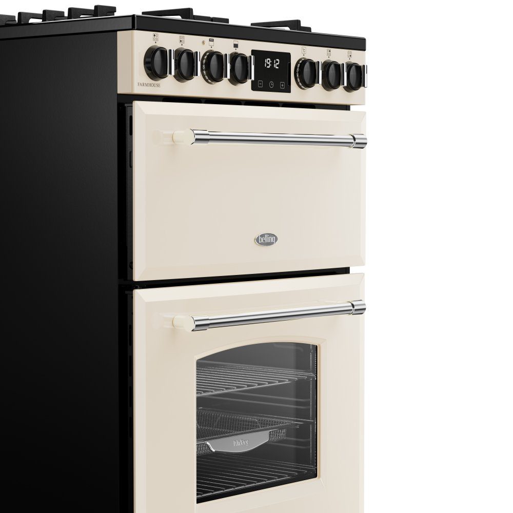 Belling Farmhouse 60DF Dual Fuel Mini Range Cooker 444411814 - Cream - Image 5