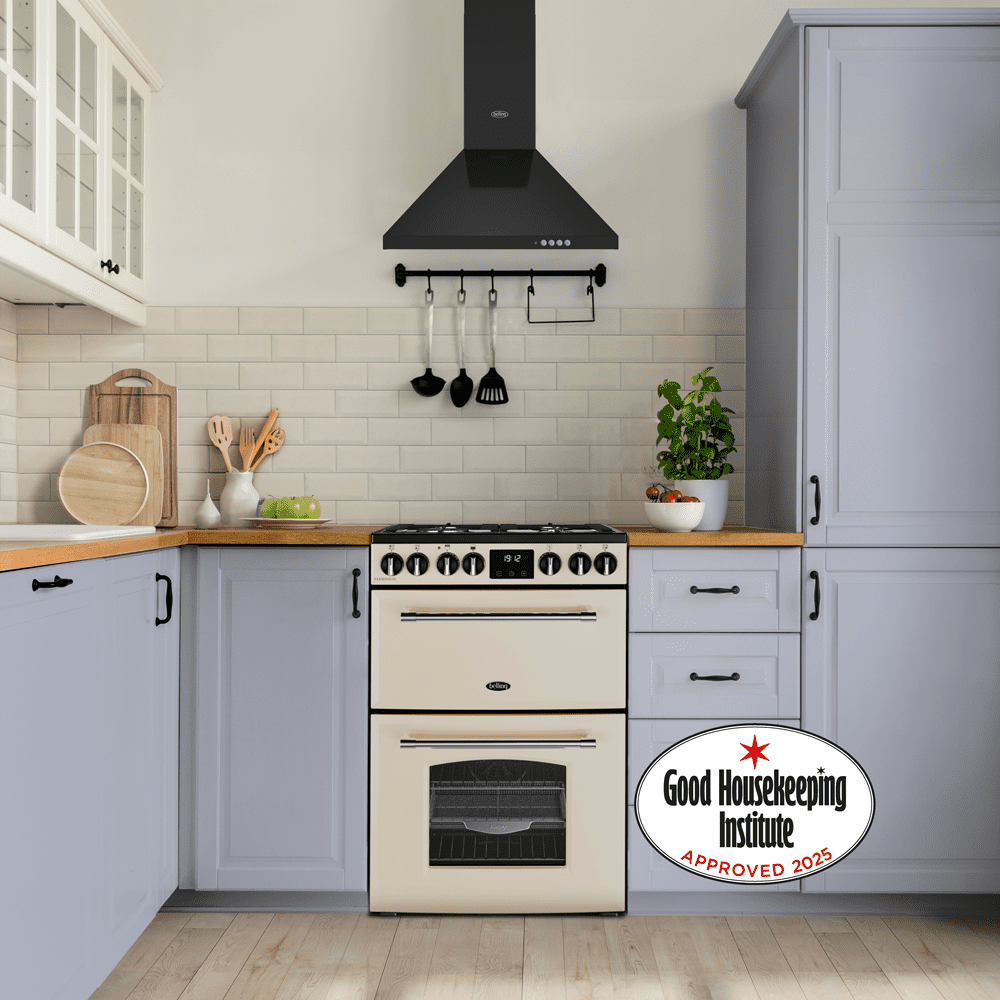 Belling Farmhouse 60DF Dual Fuel Mini Range Cooker 444411814 - Cream - Image 3