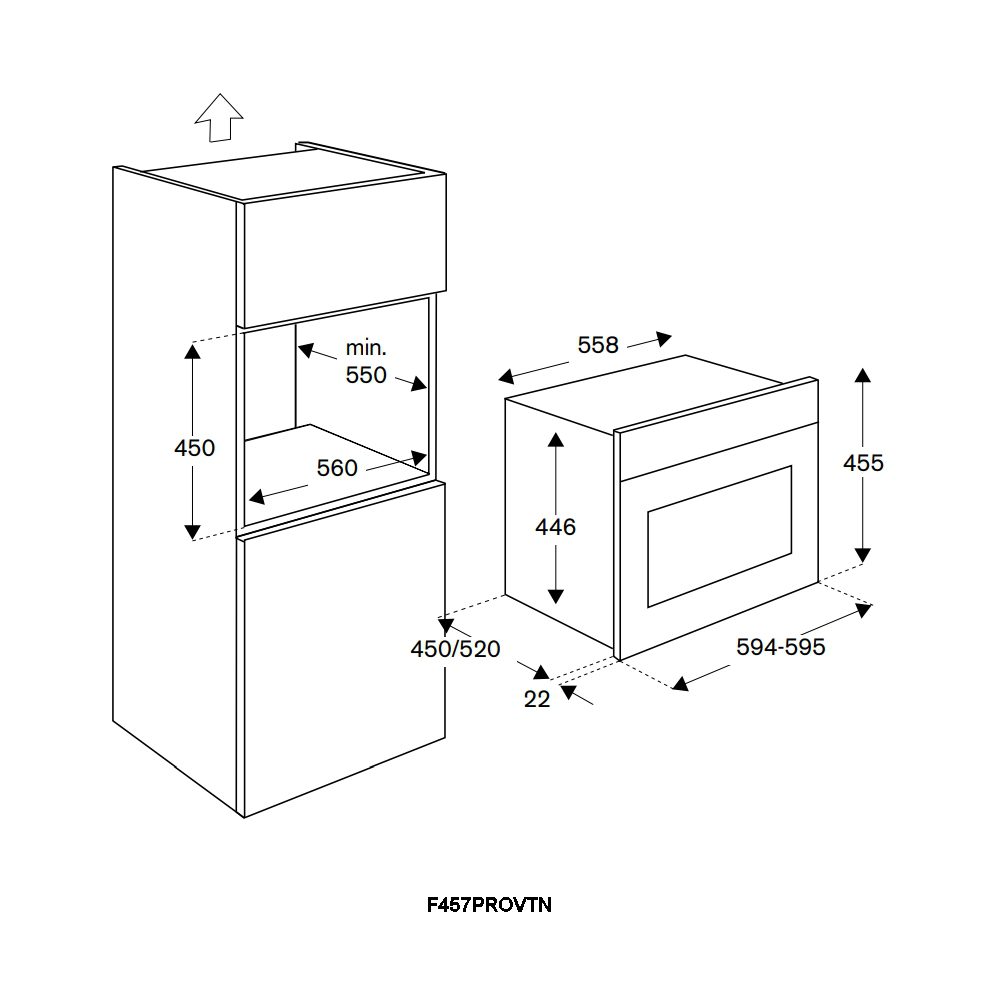 Bertazzoni Professional Series Compact Steam Combination Oven F457PROVTN - Carbonio Bertazzoni Professional Series Compact Steam Combination Oven F457PROVTN - Carbonio