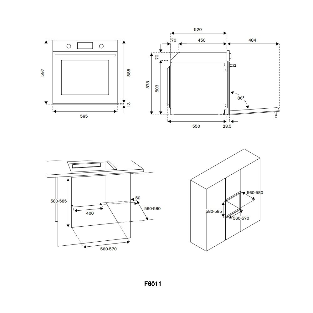 Bertazzoni Modern Series Pyrolytic Single Oven F6011MODPLX - Stainless Steel Bertazzoni Modern Series Pyrolytic Single Oven F6011MODPLX - Stainless Steel