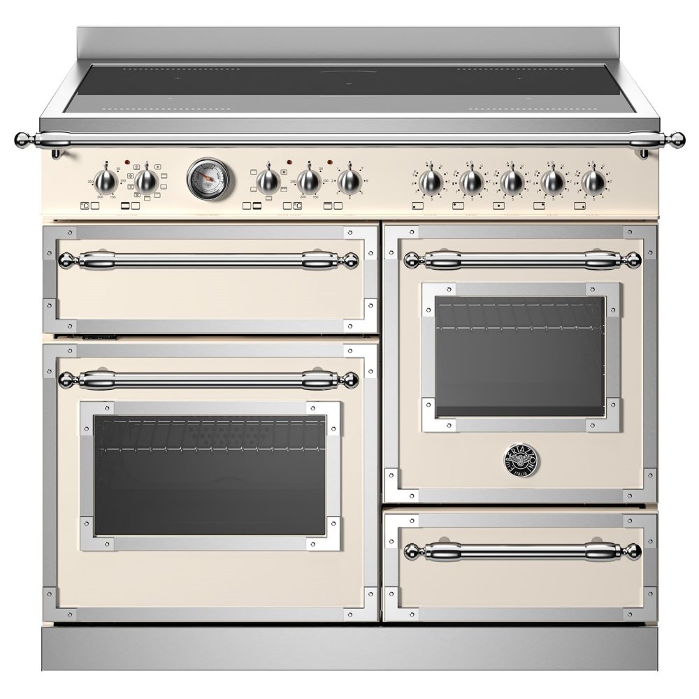 Bertazzoni  100cm Heritage XG Induction Range Cooker HER105I3EAVT - IVORY