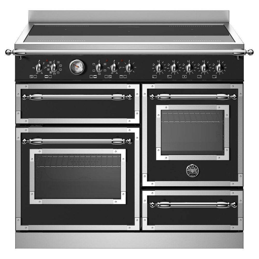 Bertazzoni  100cm Heritage XG Induction Range Cooker HER105I3ENET - BLACK
