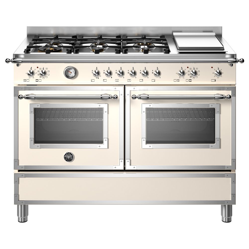Bertazzoni  120cm Heritage Dual Fuel Range Cooker HER126G2EAVT - IVORY