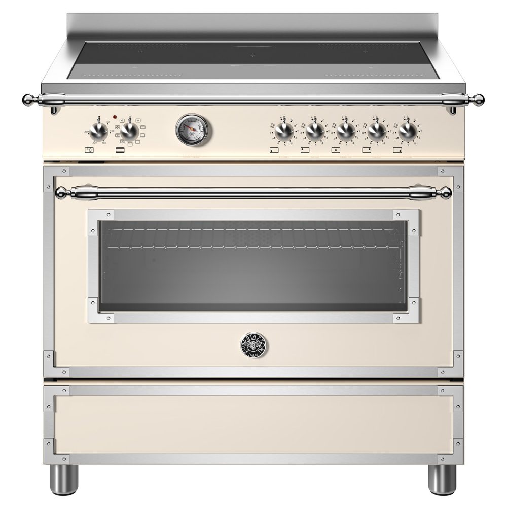 Bertazzoni  90cm Heritage Induction Range Cooker HER95I1EAVT - IVORY