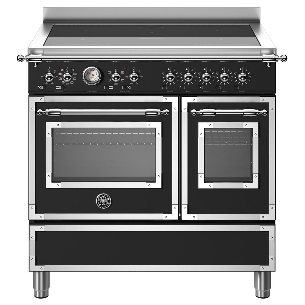 Bertazzoni  90cm Heritage Induction Range Cooker HER95I2ENET - BLACK