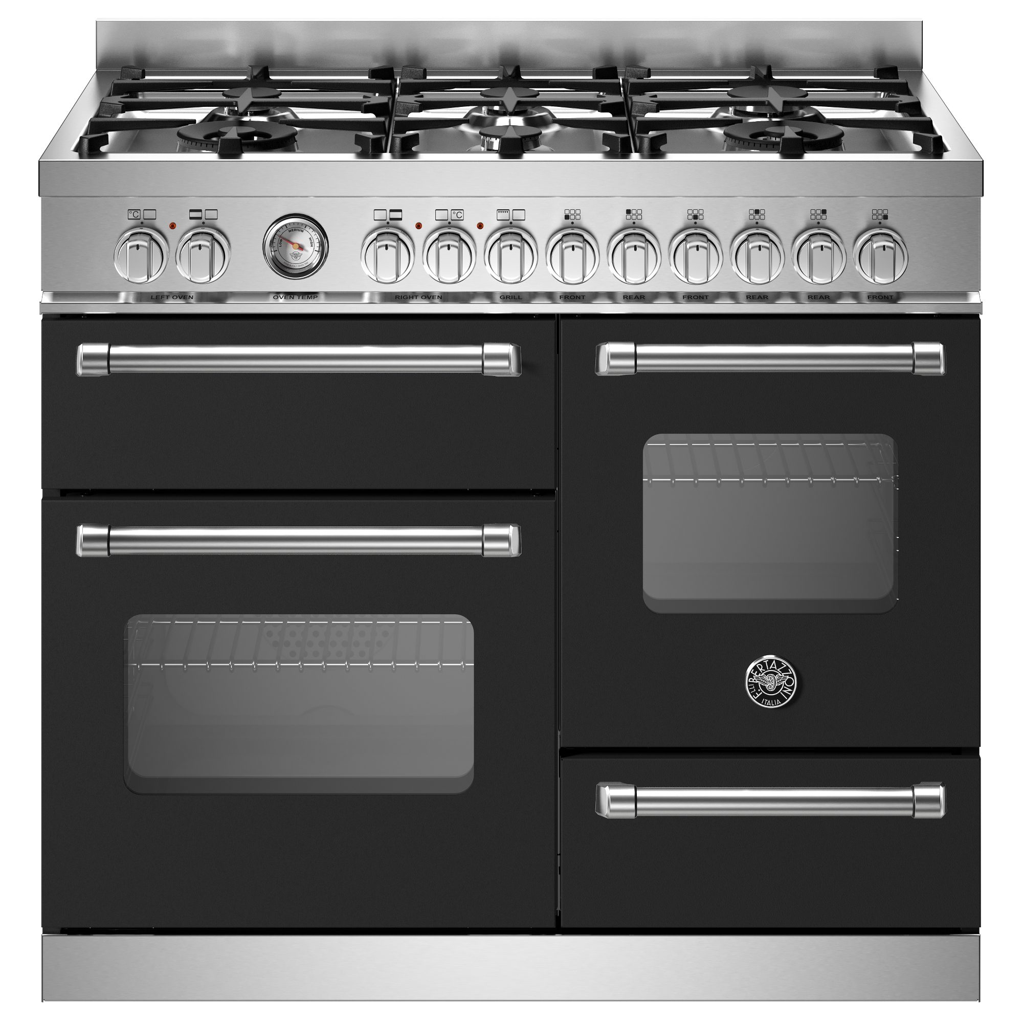 Bertazzoni  100cm Master Series XG Dual Fuel Range Cooker MAS106L3ENEC - Black
