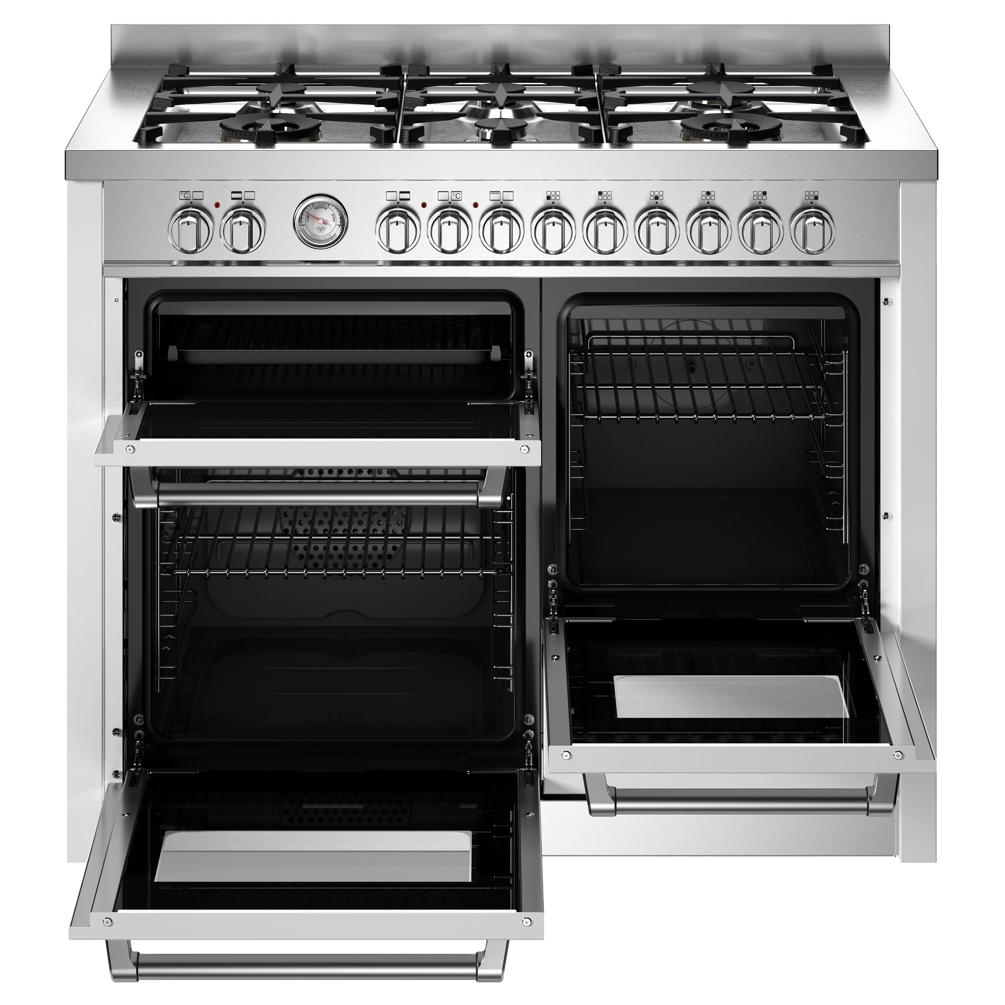 Bertazzoni 110cm Master Series XG Dual Fuel Range Cooker MAS116L3ENEC - Black Bertazzoni 110cm Master Series XG Dual Fuel Range Cooker MAS116L3ENEC - Black