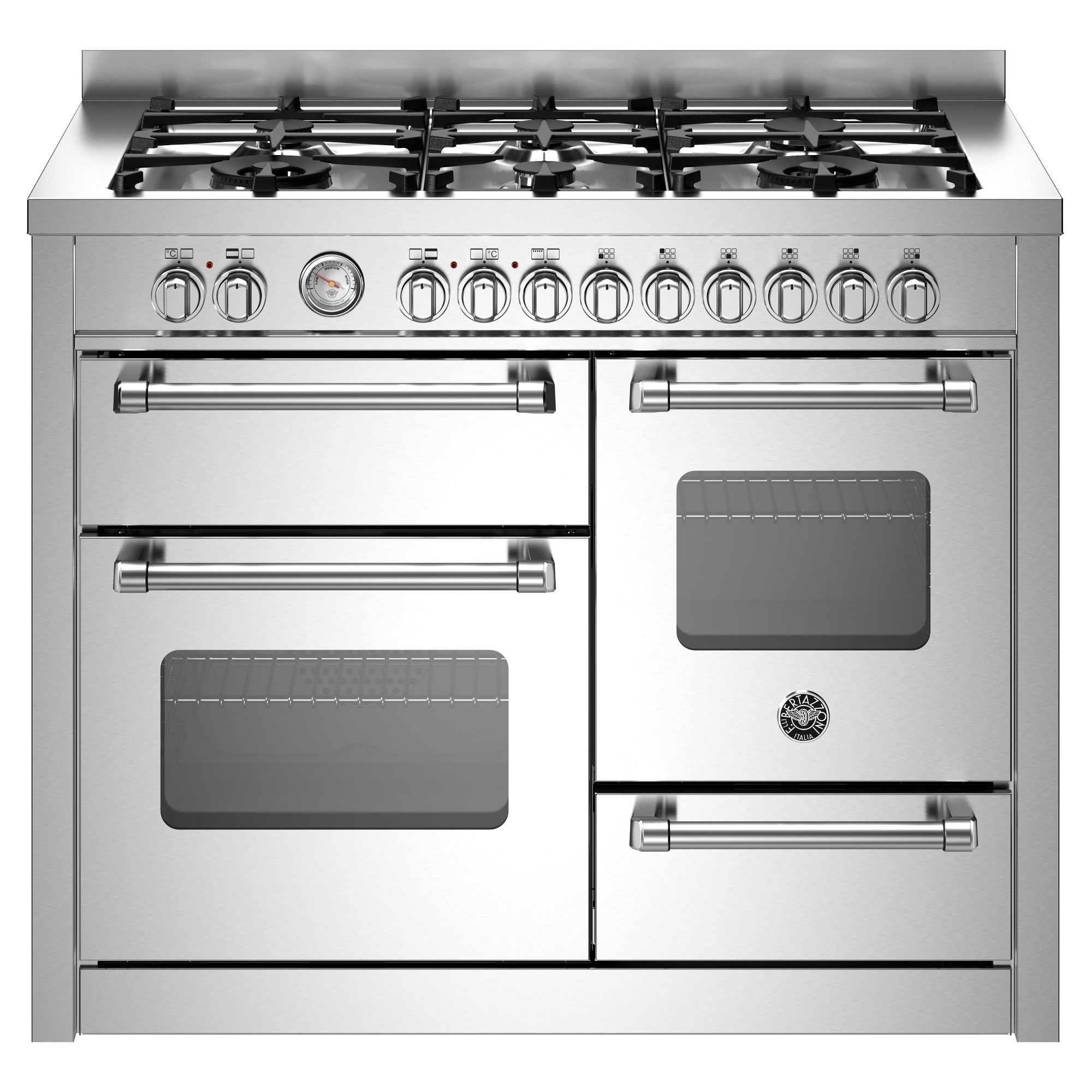 Bertazzoni  110cm Master Series XG Dual Fuel Range Cooker MAS116L3EXC - Stainless Steel
