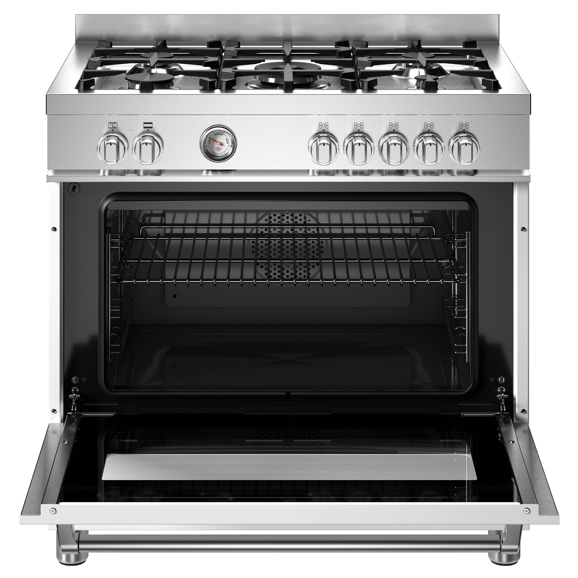 Bertazzoni 90cm Master Series Dual Fuel Range Cooker MAS95C1ENEC - Black Bertazzoni 90cm Master Series Dual Fuel Range Cooker MAS95C1ENEC - Black