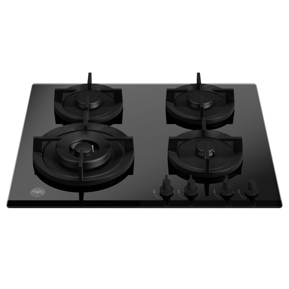 60cm Modern Series 4 Burner Gas On Glass Hob P604LMODGNE