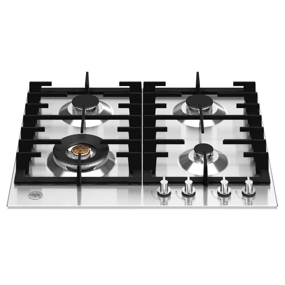 60cm Modern Series 4 Burner Gas Hob P604LMODX Stainless Steel