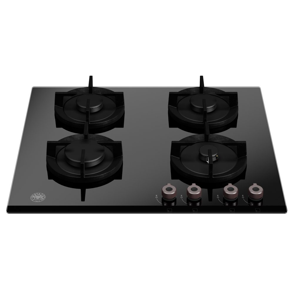 60cm Professional Series 4 Burner Gas On Glass Hob P604PROGNE