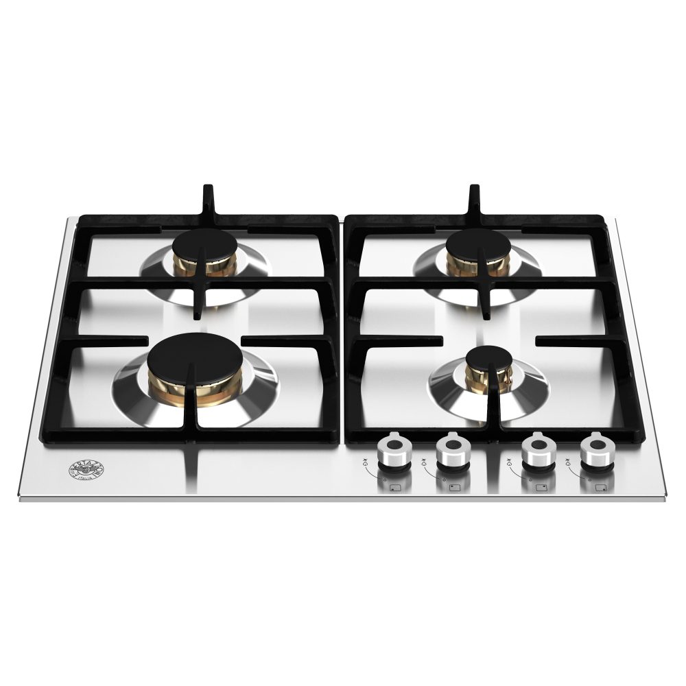 60cm Professional Series 4 Burner Gas Hob P604PROX Stainless Steel