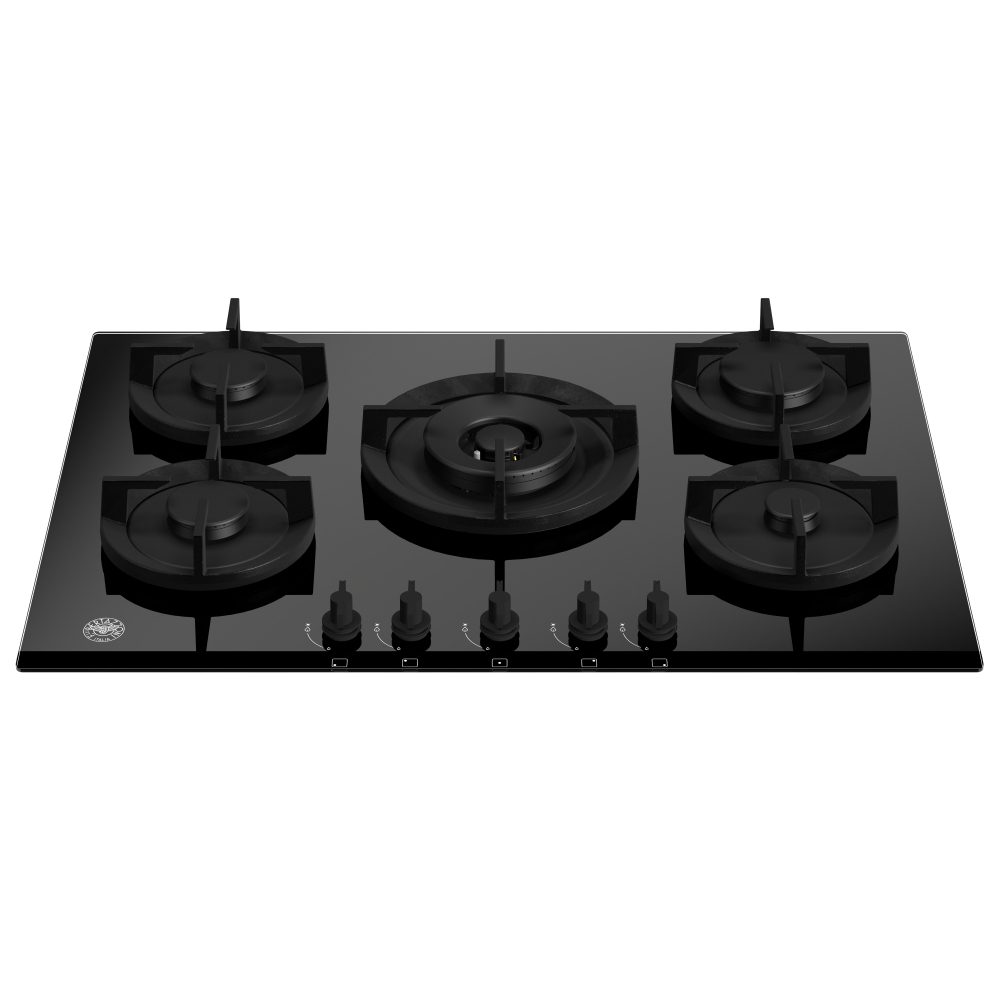 75cm Modern Series 5 Burner Gas On Glass Hob P755CMODGNE