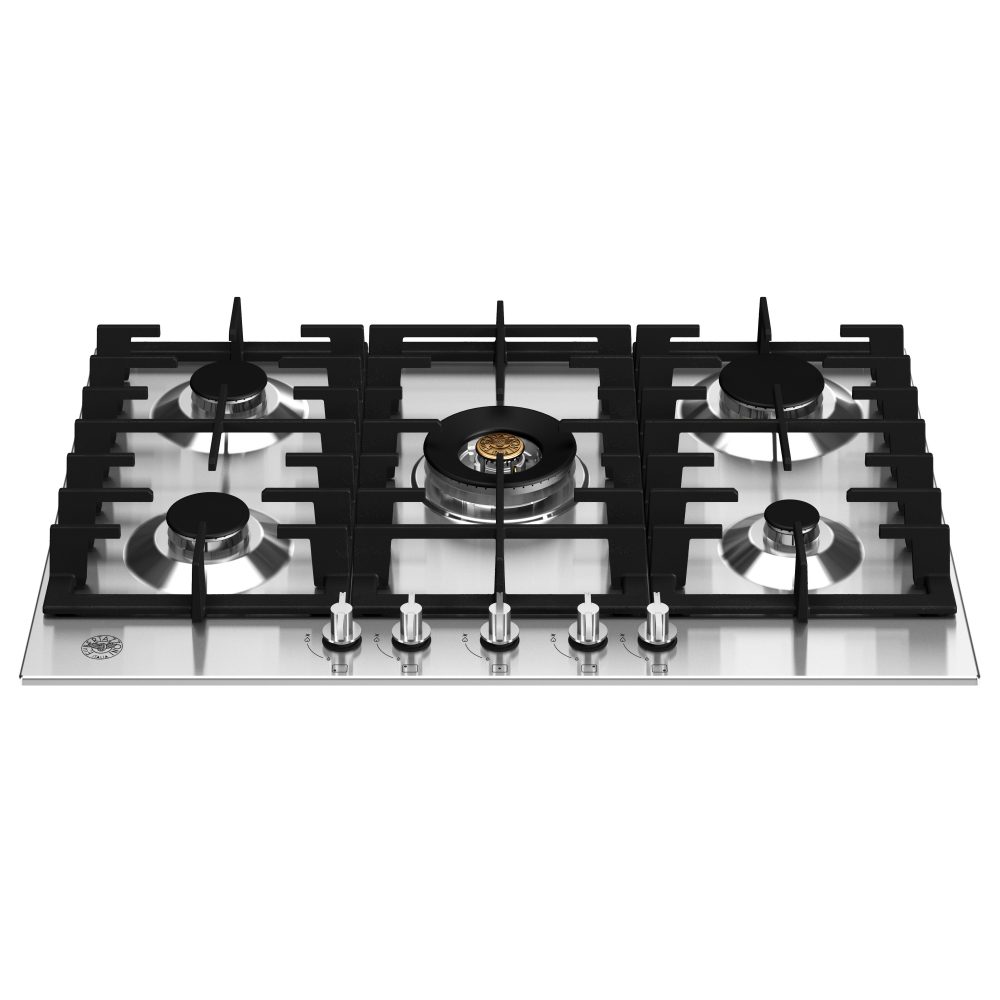 75cm Modern Series 5 Burner Gas Hob P755CMODX Stainless Steel