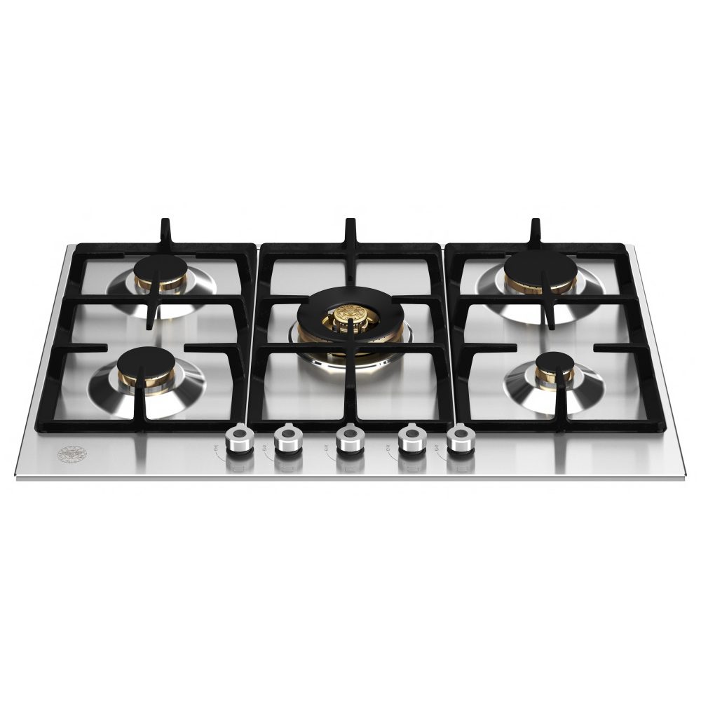 75cm Professional Series 5 Burner Gas Hob P755CPROX Stainless Steel