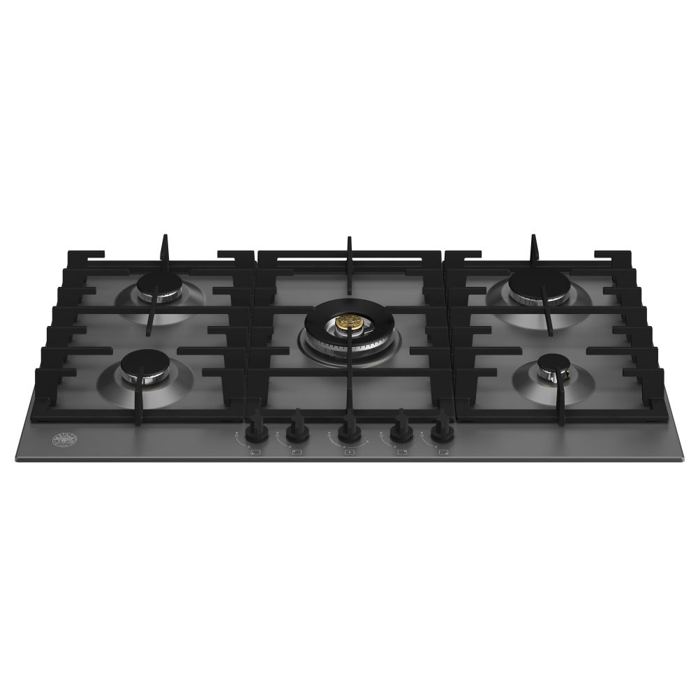 Bertazzoni 90cm Modern Series 5 Burner Gas Hob P905CMODNE - Black Bertazzoni 90cm Modern Series 5 Burner Gas Hob P905CMODNE - Black