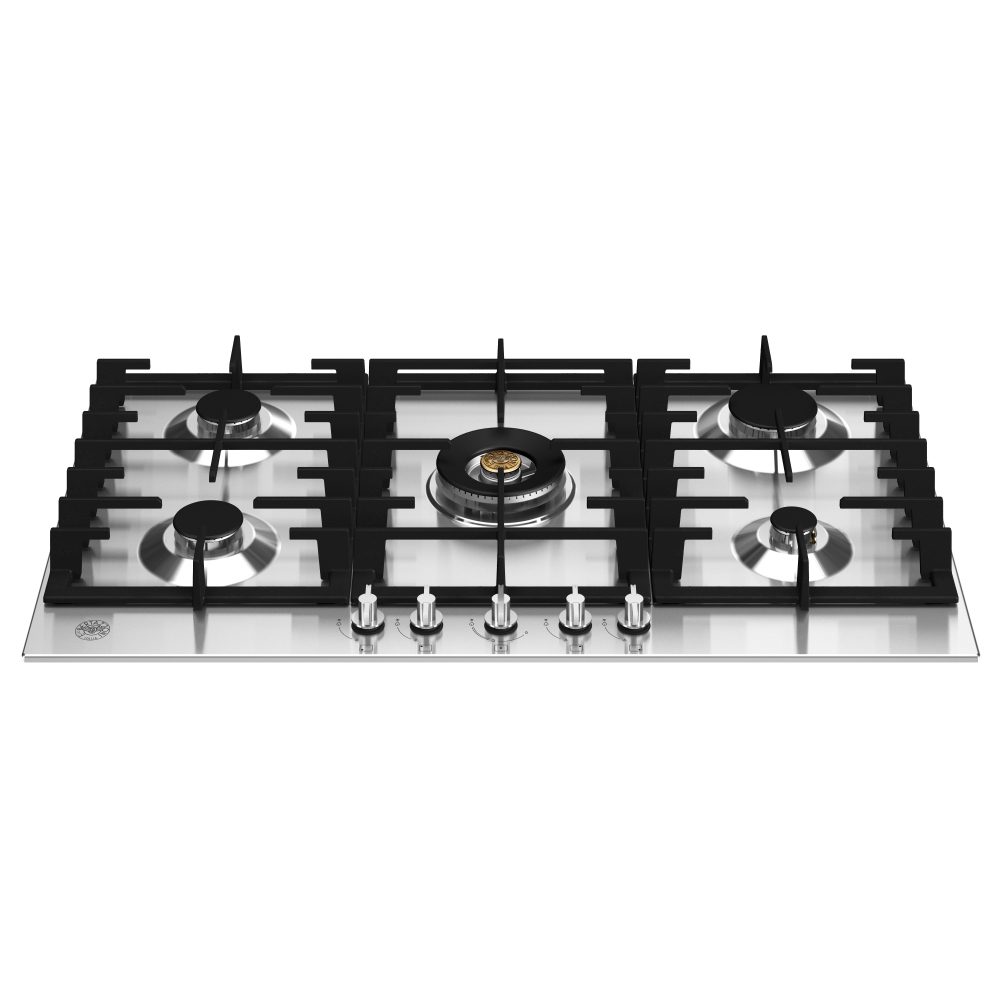Bertazzoni 90cm Modern Series 5 Burner Gas Hob P905CMODX - Stainless Steel Bertazzoni 90cm Modern Series 5 Burner Gas Hob P905CMODX - Stainless Steel