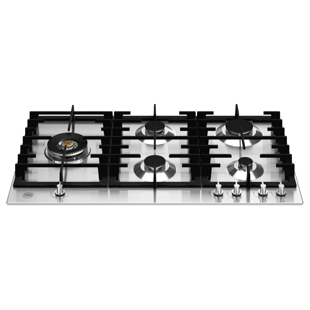 90cm Modern Series 5 Burner Gas Hob P905LMODX Stainless Steel