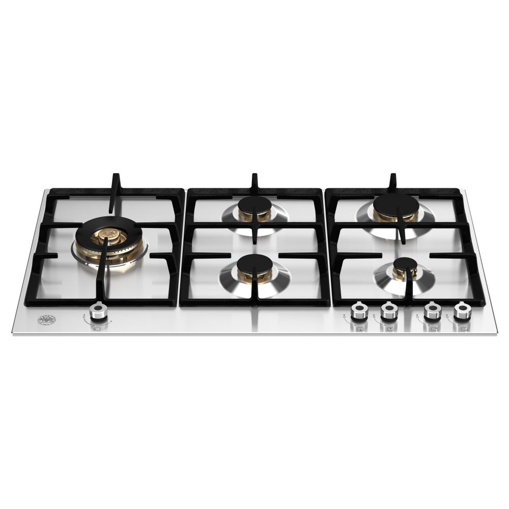 90cm Professional Series 5 Burner Gas Hob P905LPROX Stainless Steel