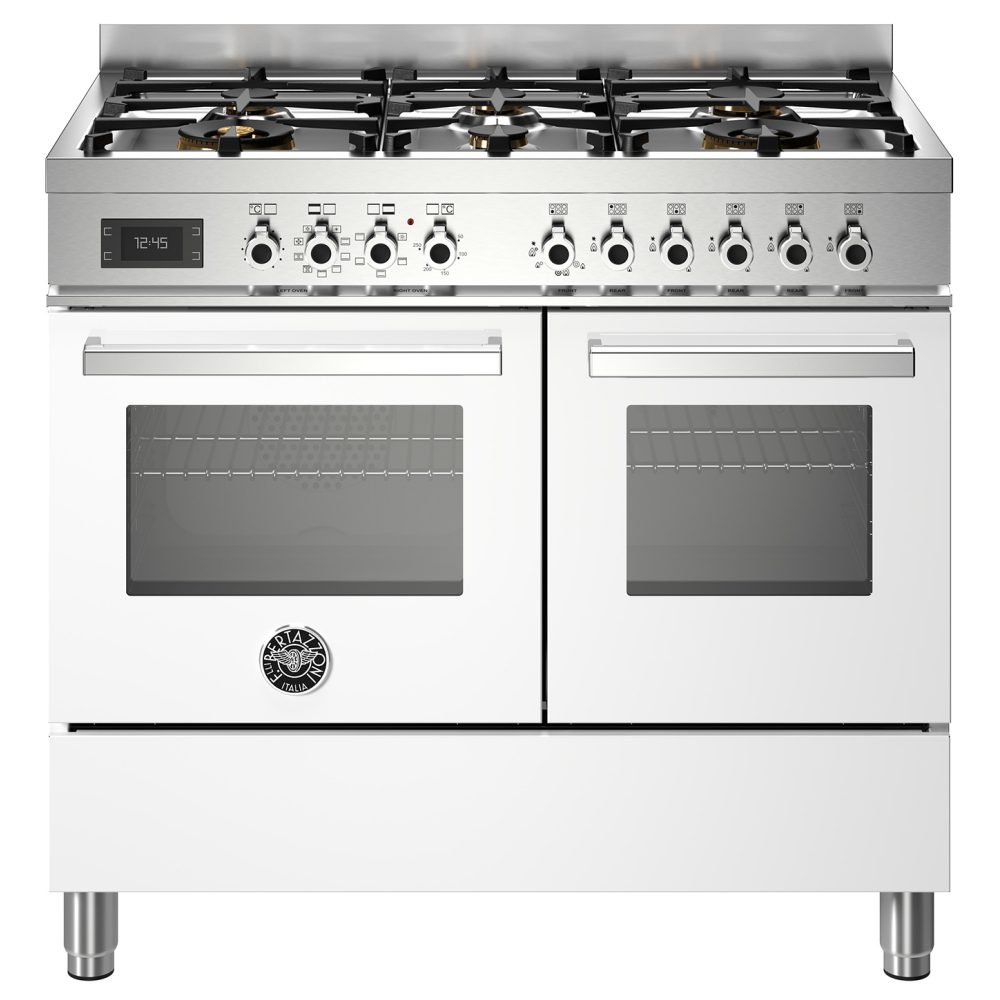 Bertazzoni  100cm Professional Dual Fuel Range Cooker PRO106L2EBIT - WHITE