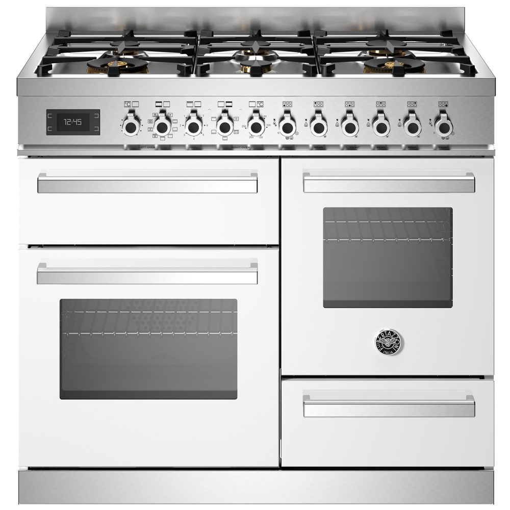 Bertazzoni  100cm Professional XG Dual Fuel Range Cooker PRO106L3EBIT - WHITE