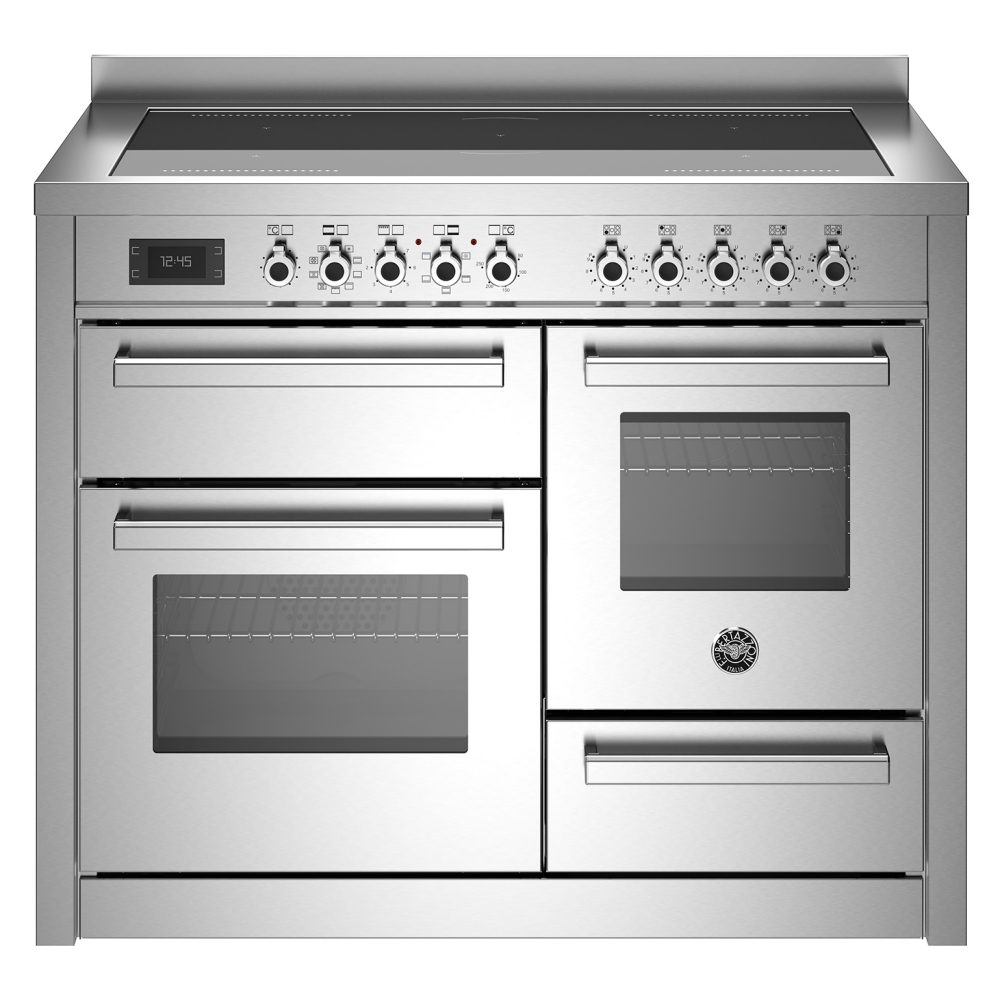 Bertazzoni  110cm Professional XG Induction Range Cooker PRO115I3EXT - STAINLESS STEEL